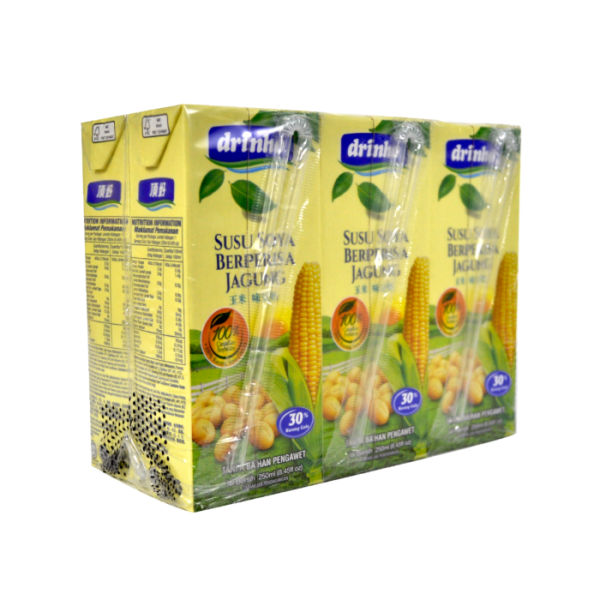 DRINHO Soya Milk Corn Flavour Drink 6x250ml
